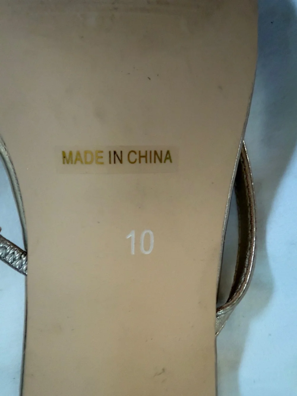 Metallic Gold Strappy Kitten Heel Sandals - Women - Picture 11 of 11